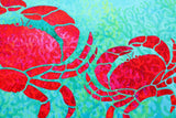 Olivia's Home - 32" x 22" Accent Rug - Red Crab Tapestry