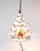 Appletree Design - Porcelain Light Cover Ornament - Santa's Workshop in a Tree