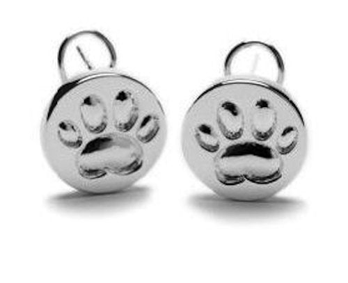 Lisa Welch - Sterling Silver Earrings - Dog Paw Print