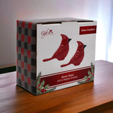 Gift Essential - Blown Glass Salt & Pepper Set - Red Cardinals