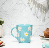 Eccolo - 16 oz. Ceramic Coffee Mug - Daisies