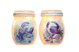 Stony Creek - Frosted Glass - 3" Lighted Vase - Coral Reef - Lobster