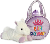 Aurora - Fancy Pals - Pet Carrier - Girl Power White Pony 7"