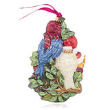 Jay Strongwater - Glass Holiday Ornament - Four Calling Birds