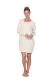 PJ Harlow - 2 Piece Knit Pajama Set - Egg Nog - Large