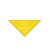 Perfect Petzzz Special Occasion Bandana Congratulations - Yellow