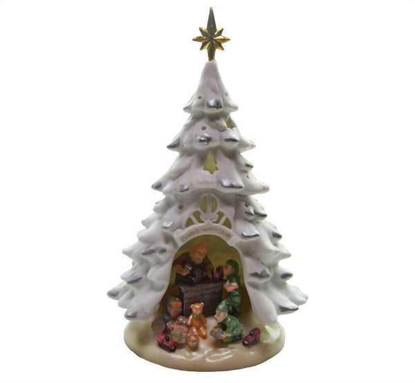 Appletree Design - Porcelain Lighted Tree - Santa's Workshop