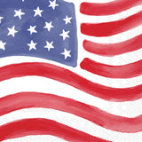 Boston International - 3-Ply 6.5" Lunch Napkins 20 Count - Stars & Stripes Stamp