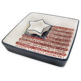 Boston International - 10.5" Chip & Dip Bowl - One Flag One Nation