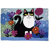 Jellybean - 30x20 Indoor/Outdoor Accent Rug - Garden Feline