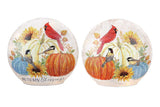 Stony Creek - 6.25" Oval Glass USB Lighted Vase - Autumn Blessings