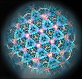 On Reflection Dragonfly Green & Orange Kaleidoscope