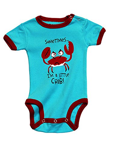 Lazy One - Infant Creeper - "Sometimes I'm a little Crab" - Blue - 6M