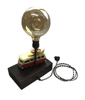 Woodworx - Handmade Vintage Lamp - VW Bus - Red