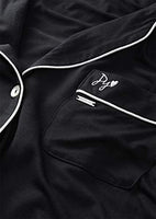 Pretty You London - Bamboo Pajama Set - Black - Size 10