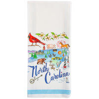 Boston International - 28x18 Tea Towel Set of 2 - State Collection - North Carolina