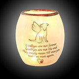 Stony Creek - Frosted Glass - 3" Lighted Vase - Dog Bereavement - Goodbyes