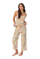 BedHead - Cami Cropped Pajama Set - California Dreaming - Large