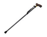 Harvy Canes - 33"-37" Aluminum Adjustable Folding Cane - Black Water Mark Etched
