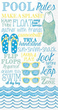 Boston International - Paper Guest Towel 16 Count - Swimming Pool Rules