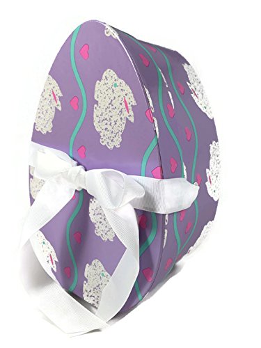 Hudson Paper Co. - Egg Shaped Gift Box - Purple w/ Bunnies