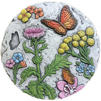 GC - Gift Essentials - Flowers & Monarchs Stepping Stone