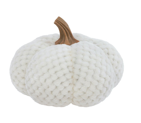 Boston International - Small Plush Pumpkin - Cream