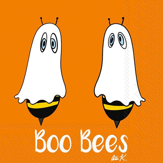 Boston International - 3-Ply 5" Cocktail Napkins 20 Count - Boo Bees