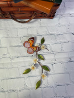 Bovano - Wall Sculpture - Forest Queen Butterfly w/ Asters