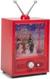 Napco - LED TV Water Globe - Snowmen & Tree