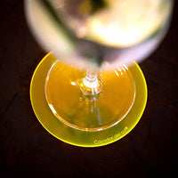 Cazador-del-sol - 4" Luminous James Coaster - Yellow