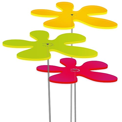 Cazador-del-sol - 8" Suncatcher Set of 3 - Lotta Flower - Mixed Colors