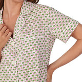 BedHead - Short Sleeve Shorty PJ Set - Palm Geo - Small
