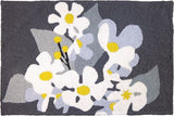 Jellybean - Indoor/Outdoor Rug - Daisies on Pewter