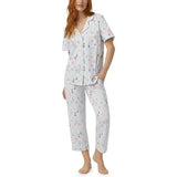 BedHead - S/S Stretch Jersey Cropped PJ Set - Wedding Party - Large