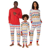 BedHead - L/S Pullover Crew & Jogger PJ Set - Deck the Halls - Large