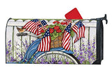 MailWraps - Mailbox Cover - Red, White, and Blue Bike