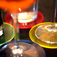 Cazador-del-sol - 4" Luminous James Coaster - Yellow