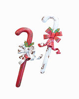 Boston International - Wall Art Set - Candy Canes - Red & White