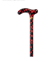 Harvy Canes - 36" Fritz Handle - Royal Red Flowers