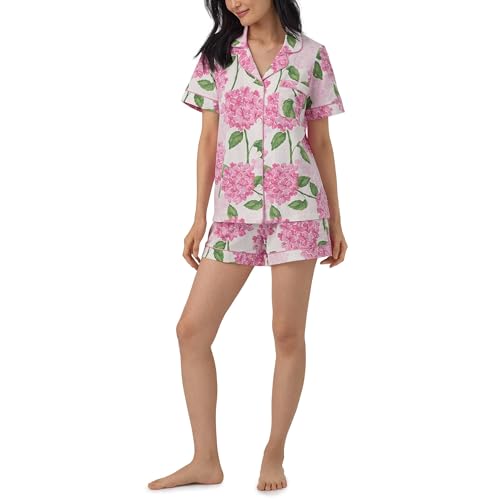 Bedhead - Classic Shorty Stretch Jersey PJ Set - Grand Hydrangea - Large