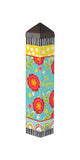 Studio M Happy Go Lucky Art Pole Outdoor Decorative Garden Post, Made in USA, 20 Inches Tall