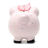 Child to Cherish Large Princess Girl Pig Bank with Keepsake Gift Box