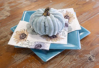 Boston International - Small Fabric Pumpkin - Aqua