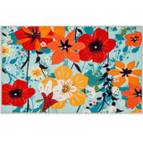 Olivia's Home - 32" x 22" Accent Rug - Wildflower Garden On Teal