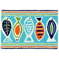 Jellybean - Indoor/Outdoor Rug - Retro Fish Pattern