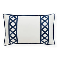 Jonathan Adler - Outdoor Pillow - Positano Stripe Navy