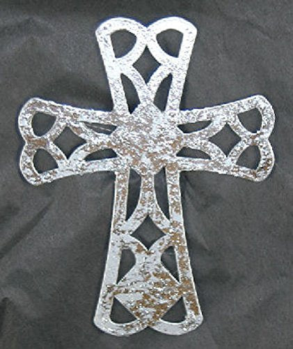 Encore - Patio Screen Saver - Silver Metal Cross - Joy