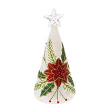 Boston International - LED Small Tabletop Tree - Poinsettia