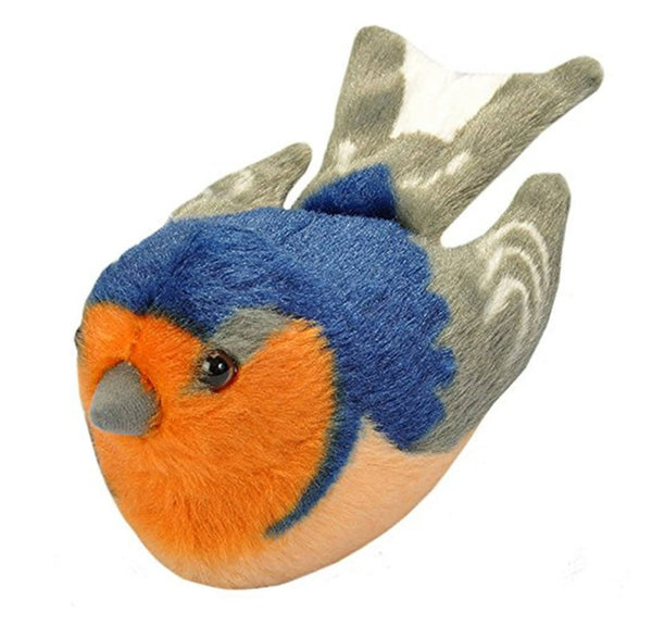 Wild Republic Audubon Birds Barn Swallow Plush with Authentic Bird Sound, Stuffed Animal, Bird Toys for Kids and Birders